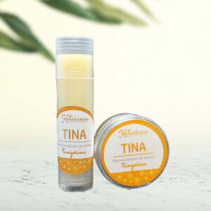 TINA- Naravni balzam za ustnice tangerina