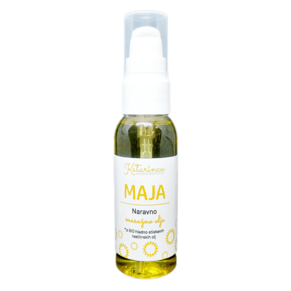 MAJA- Naravno masažno olje iz BIO hladno stiskanih rastlinskih olj