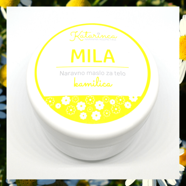 MILA- Naravno maslo za telo kamilica