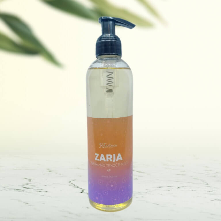 Katarinca slovenska naravna kozmetika naravno tekoče milo čajevec sivka