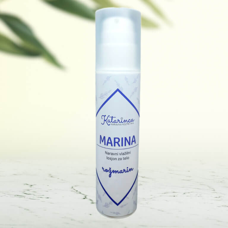Katarinca slovenska naravna kozmetika vlažilni losjon za telo rožmarin aloe vera
