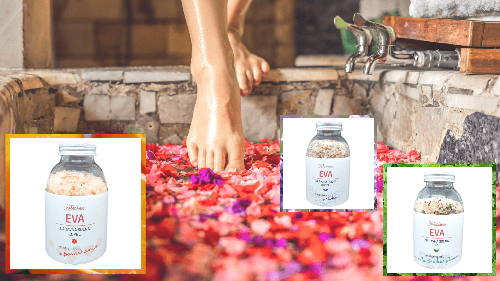 Katarinca najboljša slovenska naravna kozmetika naravna solna kopel himalajska sol