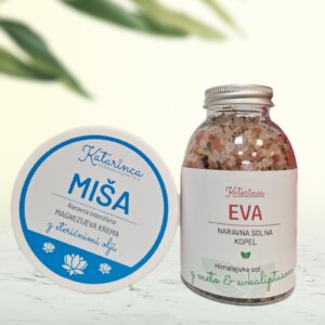 Set izdelkov za regeneracijo (himalajska solna kopel+magnezijeva krema)