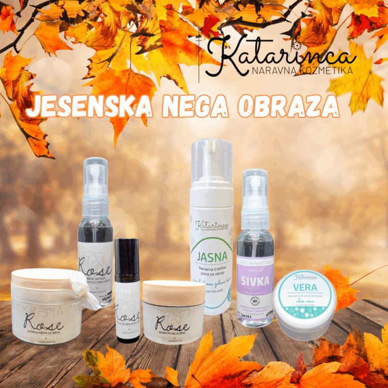 Katarinca slovenska naravna kozmetike naravna nega obraza jeseni