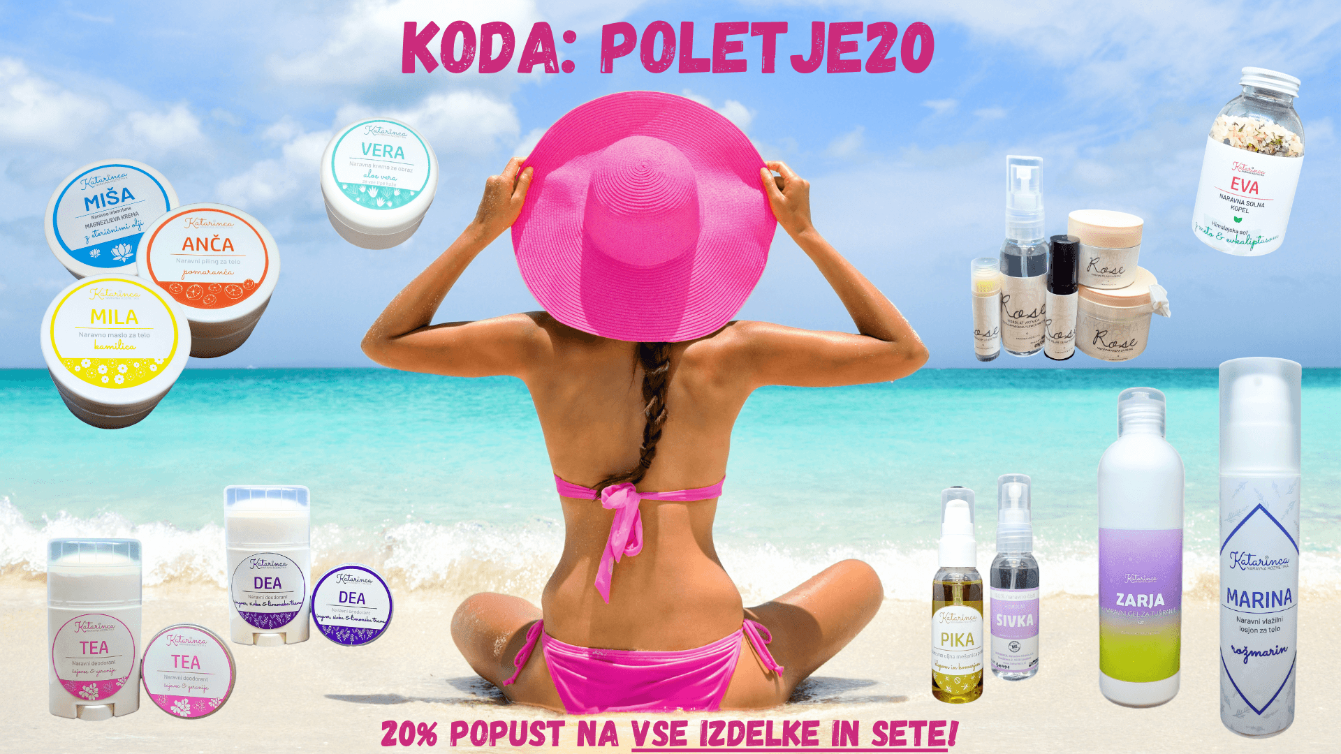 Katarinca najboljša slovenska naravna kozmetika poletna akcija